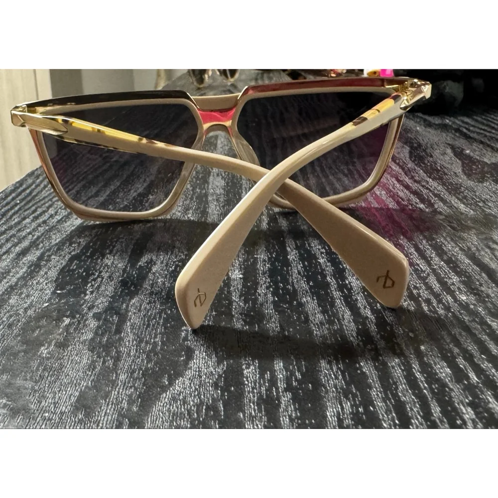 NWOT Rag & Bone RNB1049/G/S Browline Sunglasses Beige Havana Grey Gradient